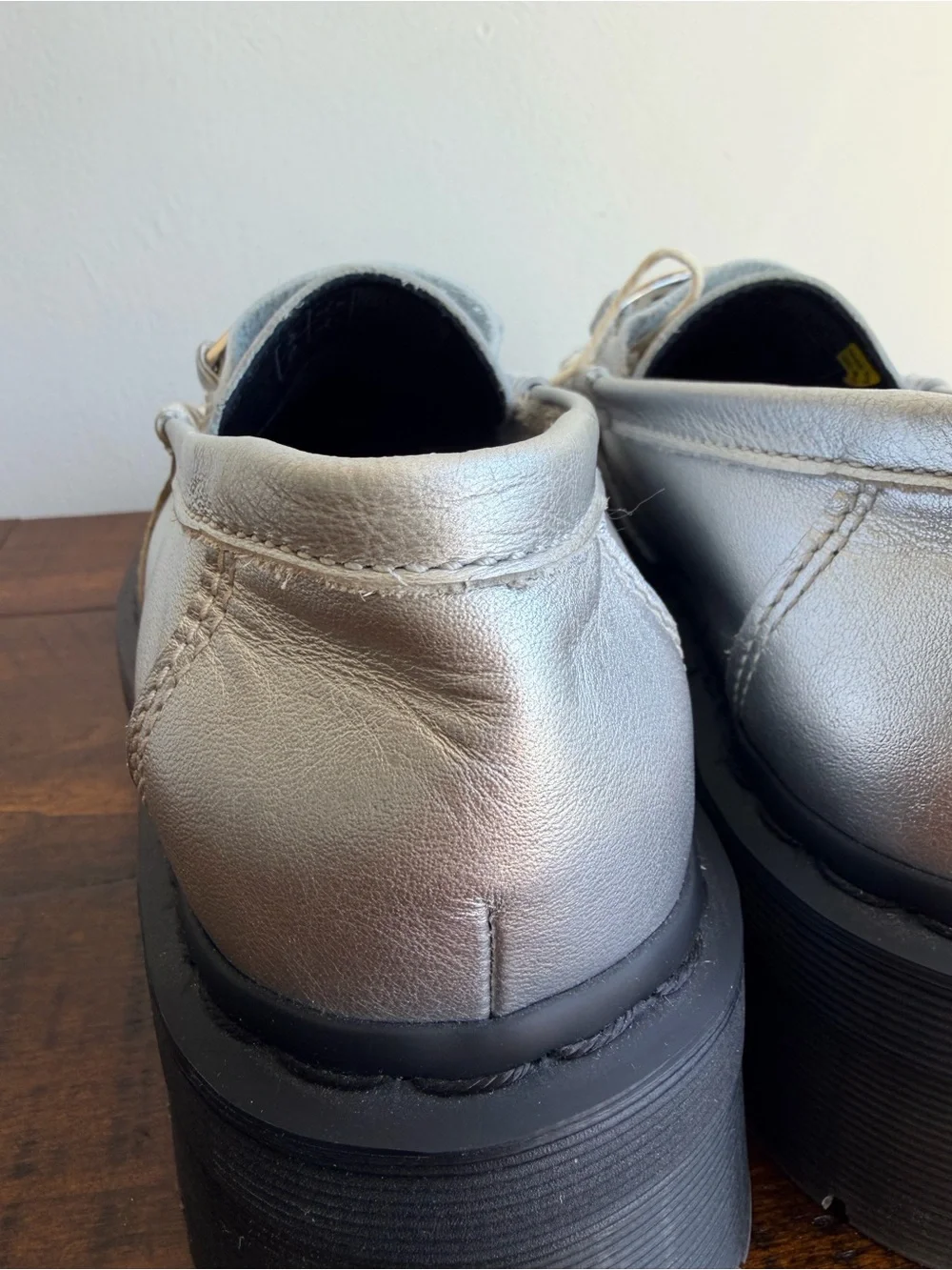 Dr. Martens Penton II Quad Metallic Leather Loafers Women's Size 8